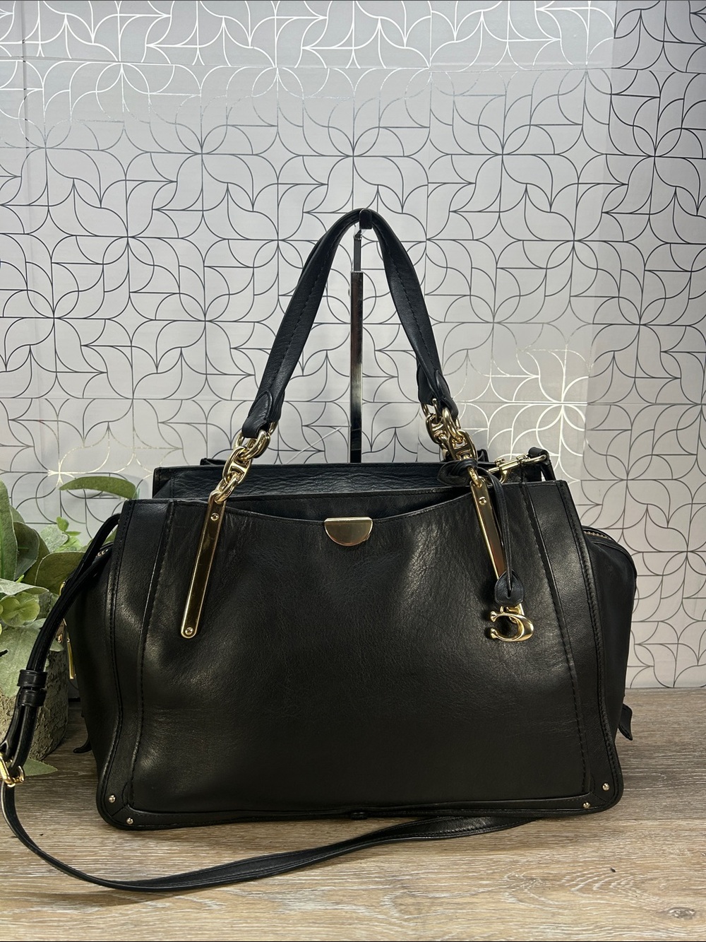Coach Dreamer Black Leather Bag